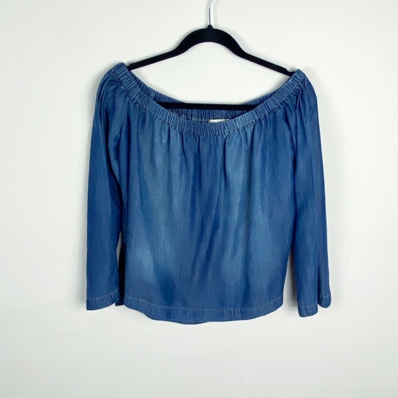 Anthro Cloth & Stone Chambray Blouse | G20-9 - Picture 11 of 13